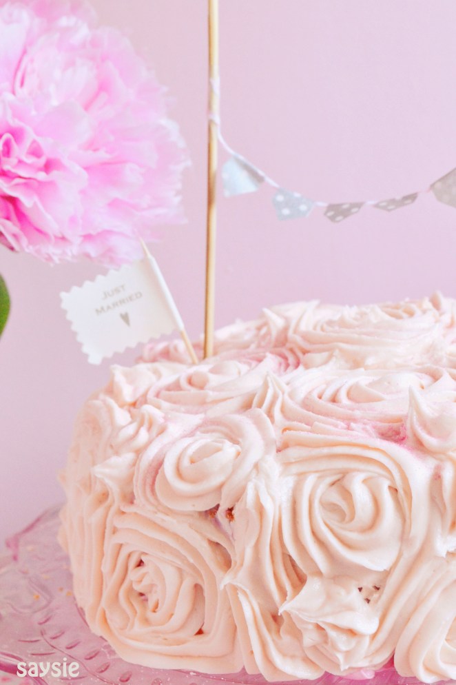 Anniversary cake side