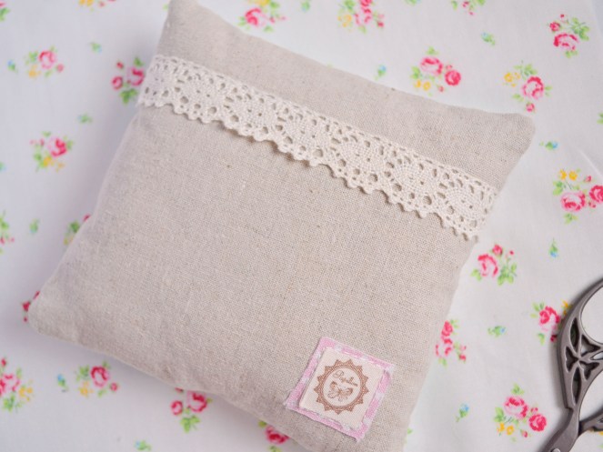 Back view of sleep pillow