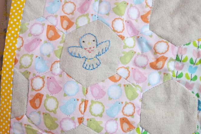 Spring Stitching - Blue bird