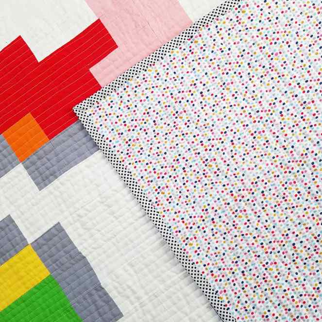 Pixelated Unicorn Quilt