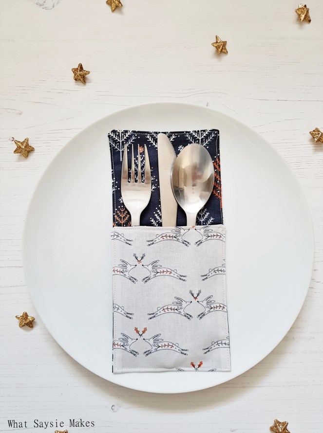 Easy Christmas cutlery holder