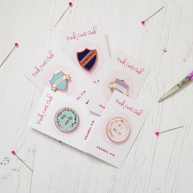 Pink Coat Club Enamel pins