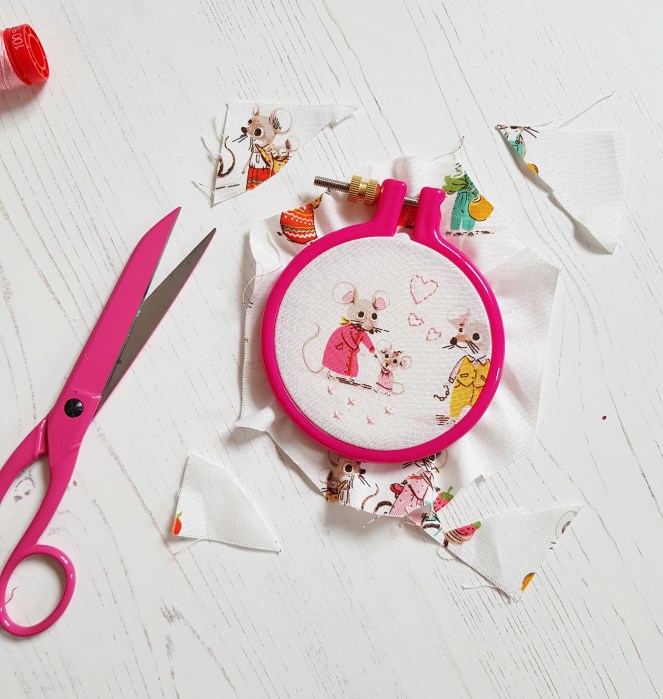 Fabric hoop display tutorial