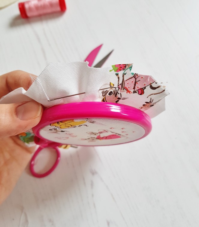 Fabric hoop display tutorial