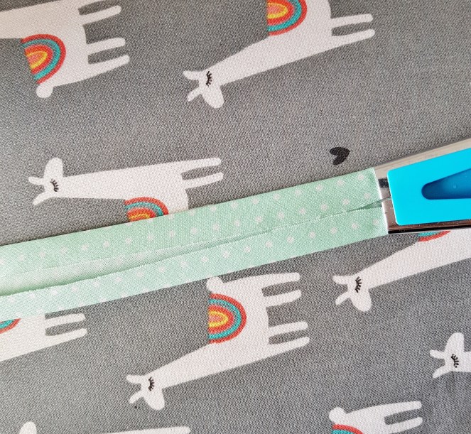 Making bias binding with a Clover tape maker