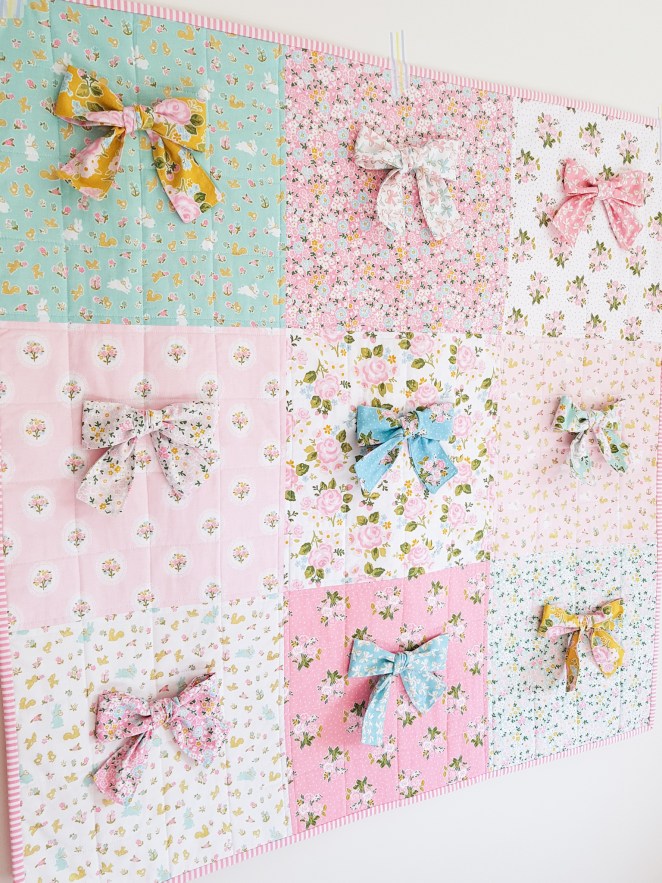 Milk and Honey - Baby Bow Quilt