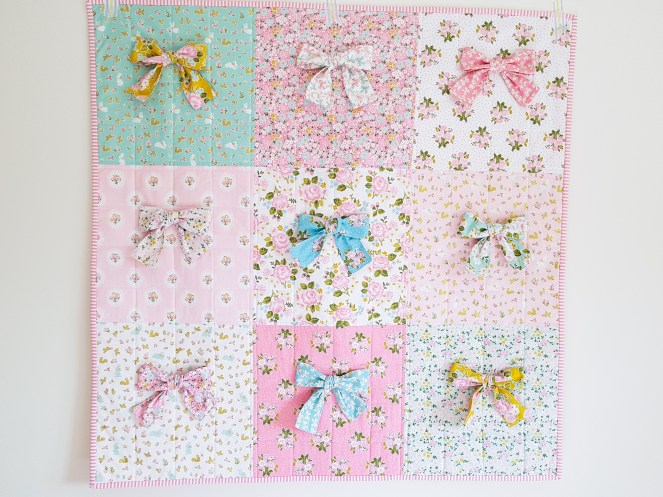 Milk and Honey - Baby Bow Quilt