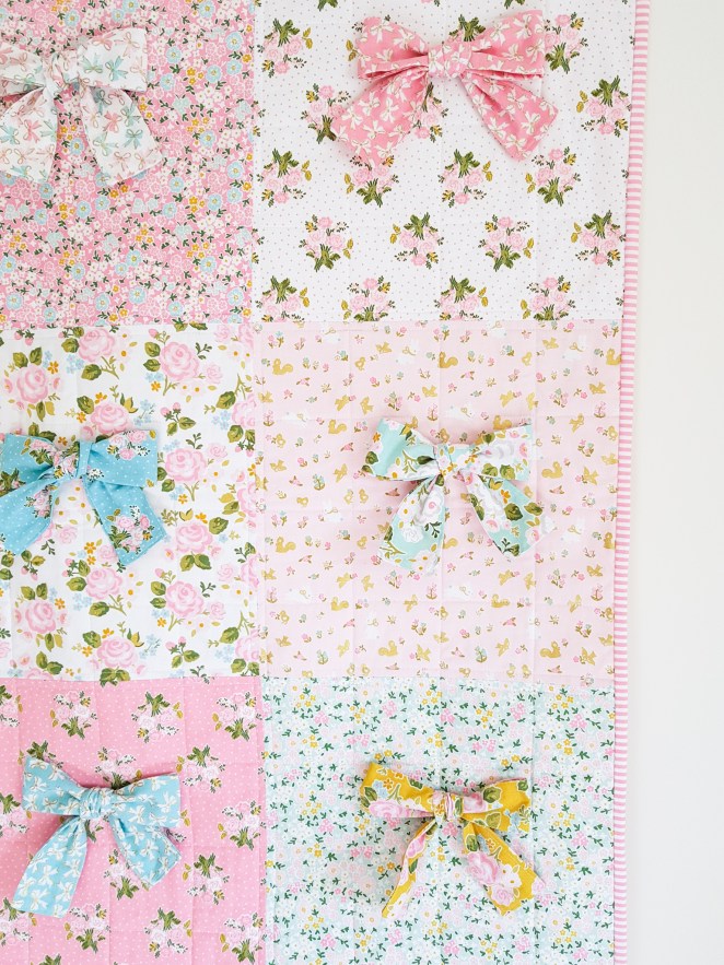 Milk and Honey - Baby Bow Quilt