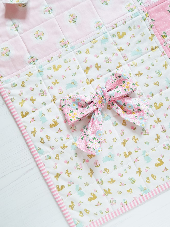 Milk and Honey - Baby Bow Quilt