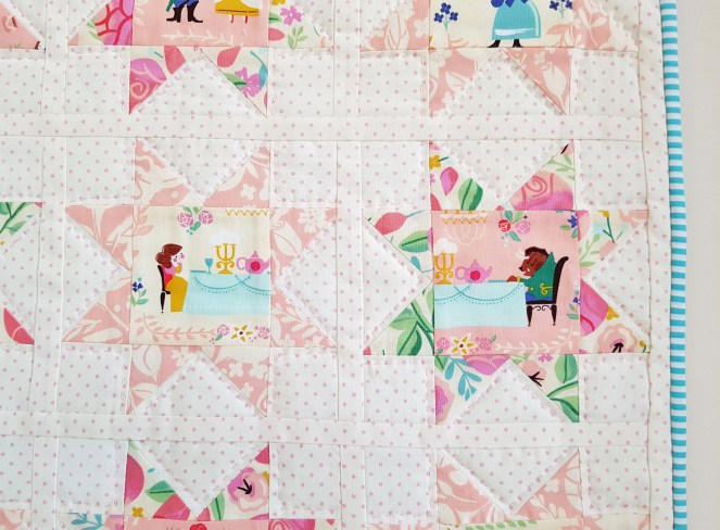 Beauty and the Beast - Sawtooth Star Mini Quilt