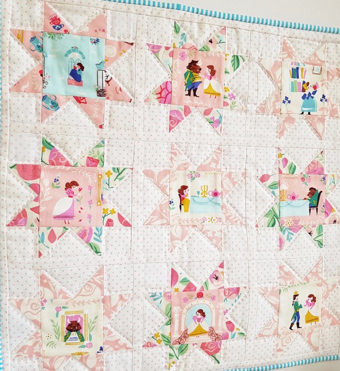 Beauty and the Beast - Sawtooth Star Mini Quilt