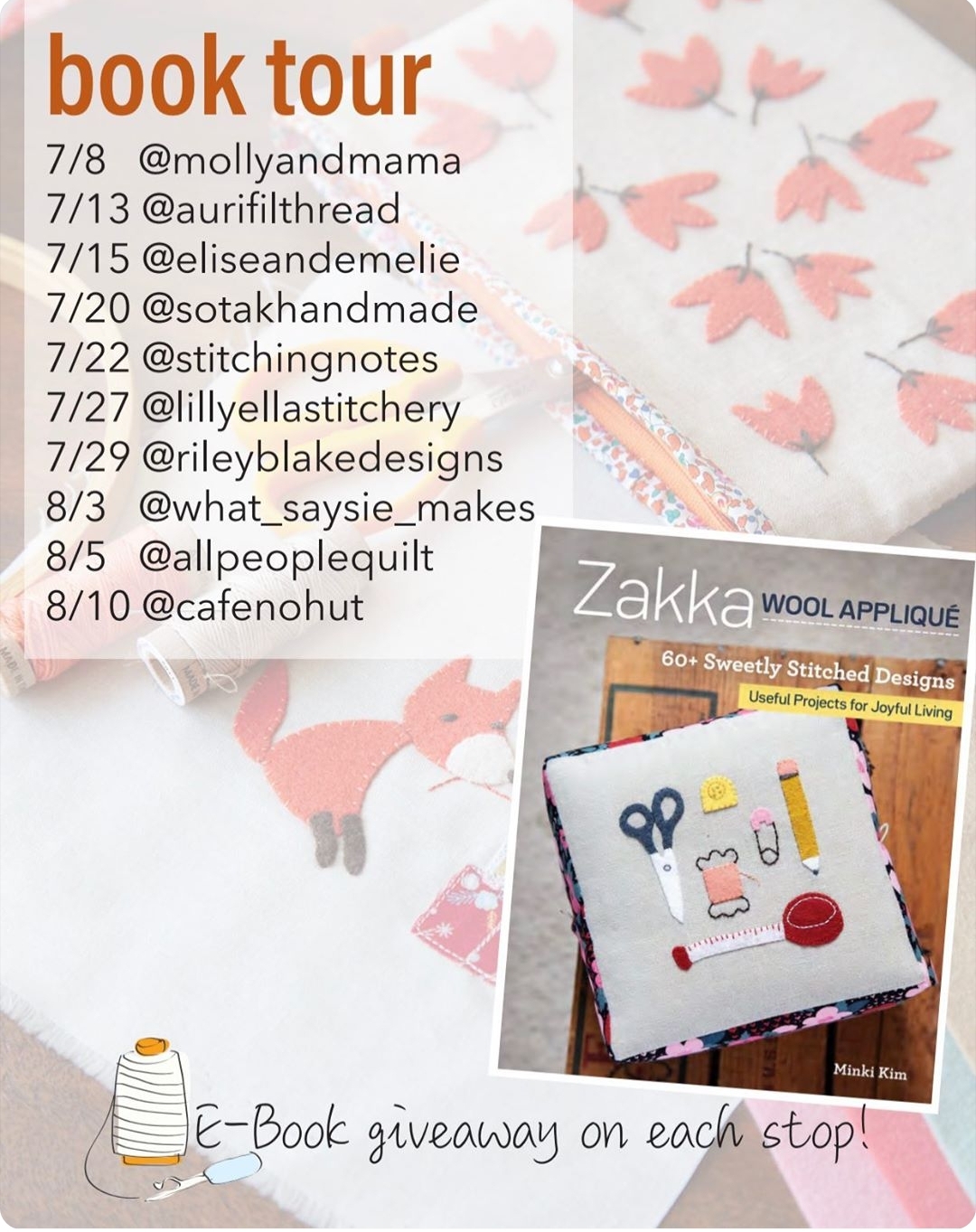 Zakka Wool Applique - Book Tour