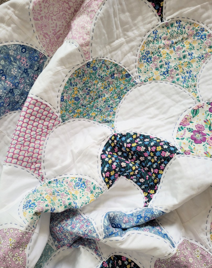 Liberty Deco Dance - Clamshell Quilt